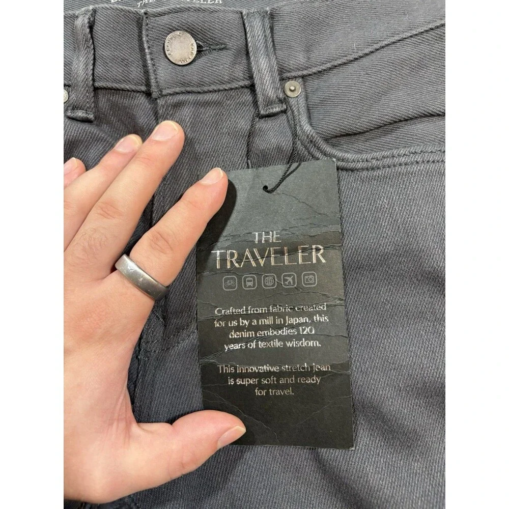 Banana Republic Traveler Pant Slim Fit 30x32 Gray Mens 5-Pocket Stretch NWT